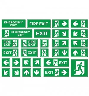 Signage (Exit Signs, Door Numbers, Directional Signs)