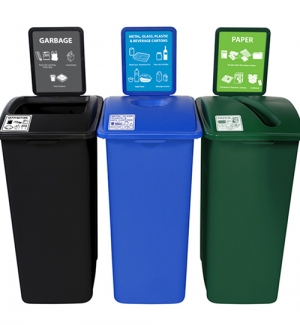 Waste Bins and Recycling Stations